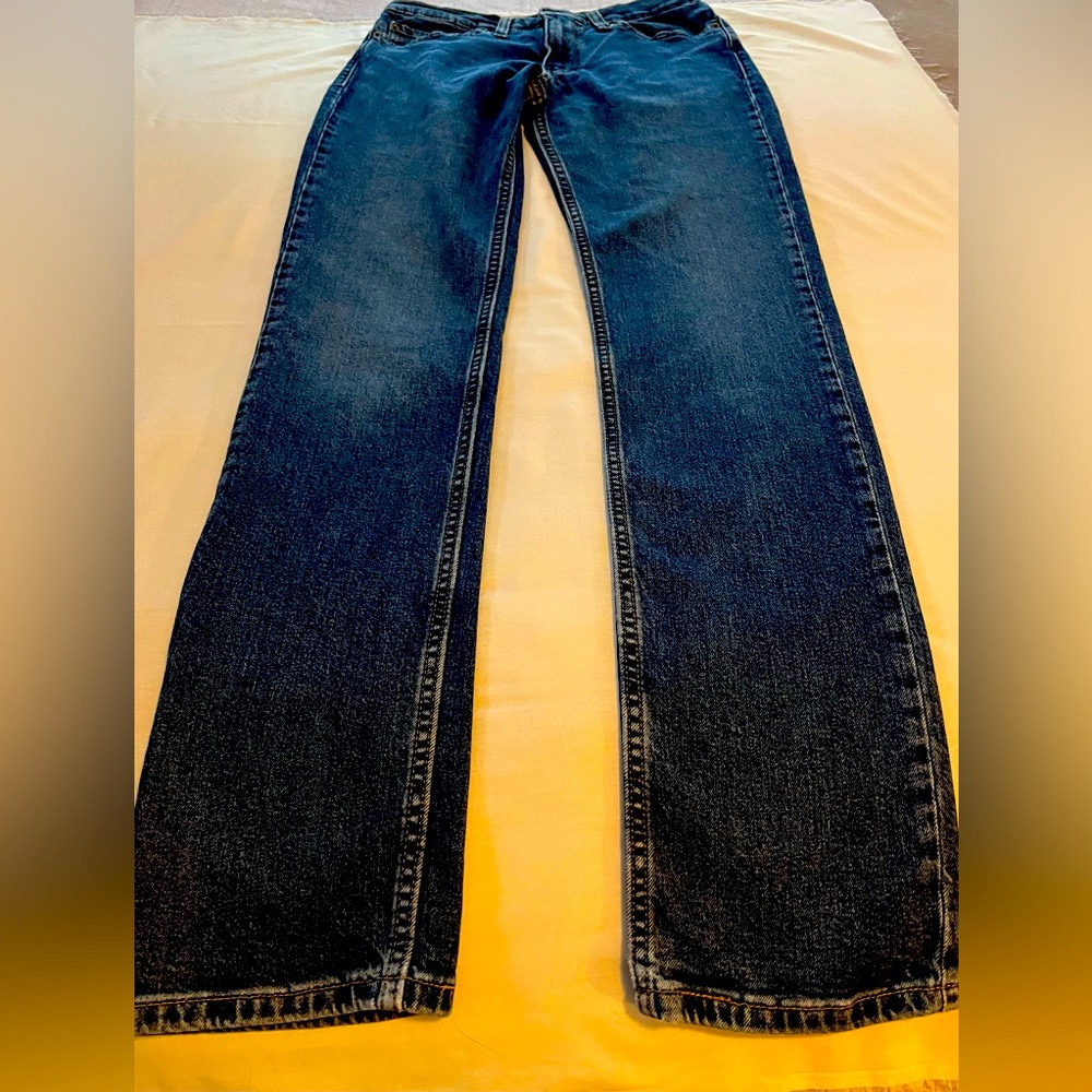 Levi Strauss 511 denim straight leg jeans.